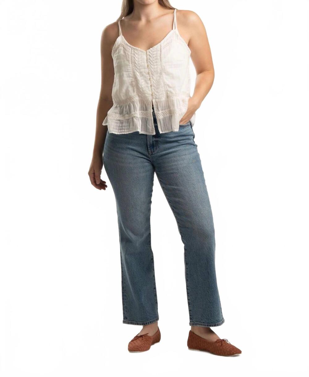 NEW SUNCOO lewis tank top in blanc casse